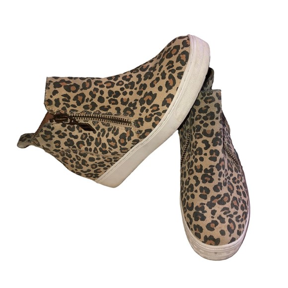 Sketcher Platform Leopard Bootie, Double Zipper on Each, Y2K Style SZ 7.5 - Picture 4 of 9